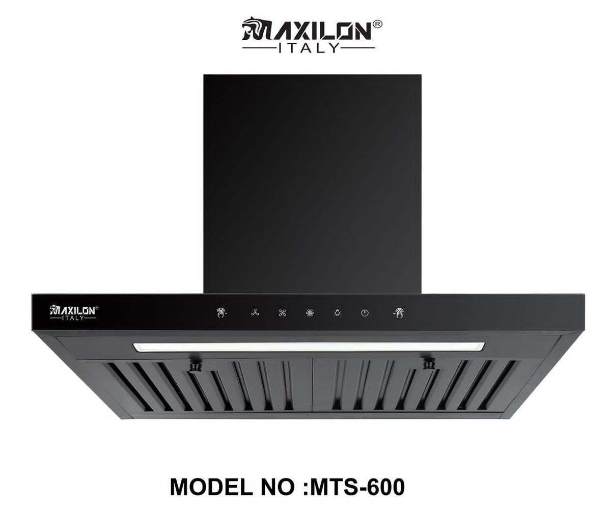 Maxilon MTS-600 Black Wall-Mounted Kitchen Cooker Hood, Ikeja, Lagos - Image 1