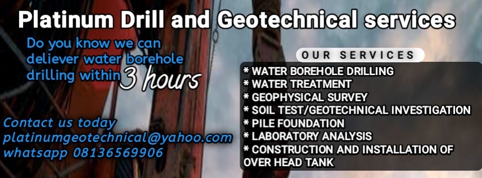 Water Borehole Drilling Services, Services