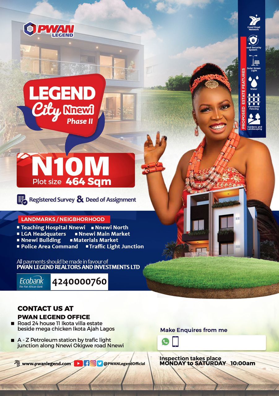 For Sale: Land at Legend City Estate, Nnewi North, Anambra, Land for Sale