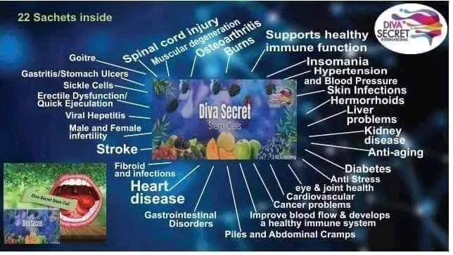 Diva Secret Stem Cells Supplement, Ikeja, Lagos, Health and Wellness
