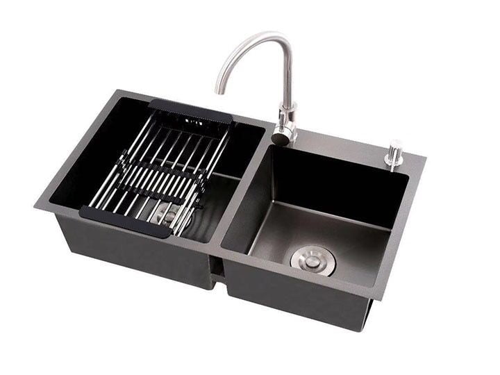 Double Kitchen Sink with Modern Top Basin, Ikeja, Lagos - Image 1