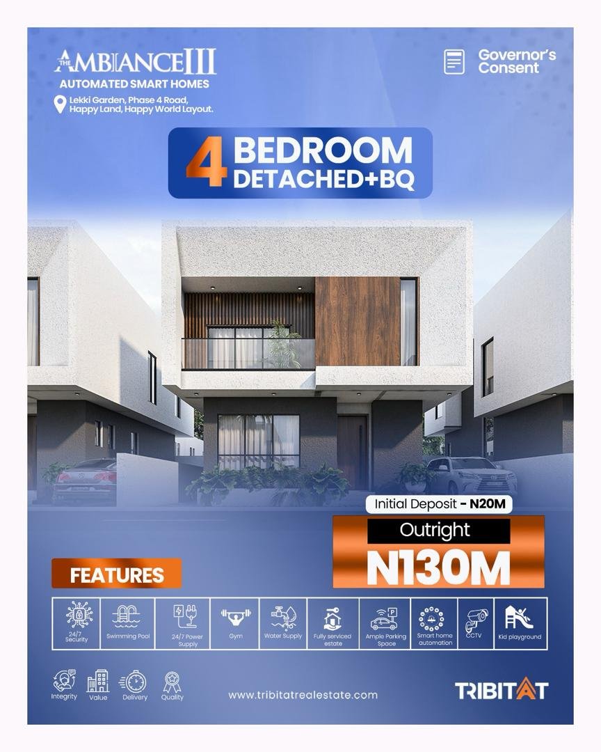 New 4 Bdrm Duplex @ Ambiance Homes, Ajah, Lagos - Image 1