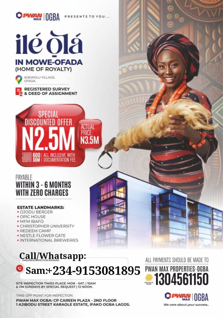 Ile Ola Secure Gated Estate in Adewolu Village, Mowe Ofada, Ogun - Image 1
