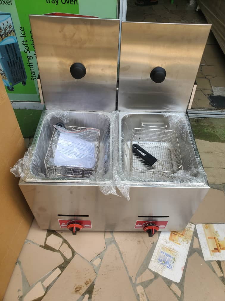 Gas Deep Frying Unit with Double Compartments for Commercial Kitchens, Ojo, Lagos - Image 1