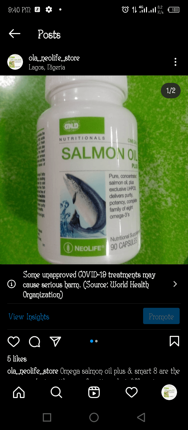 Omega 3 Salmon Oil Plus 