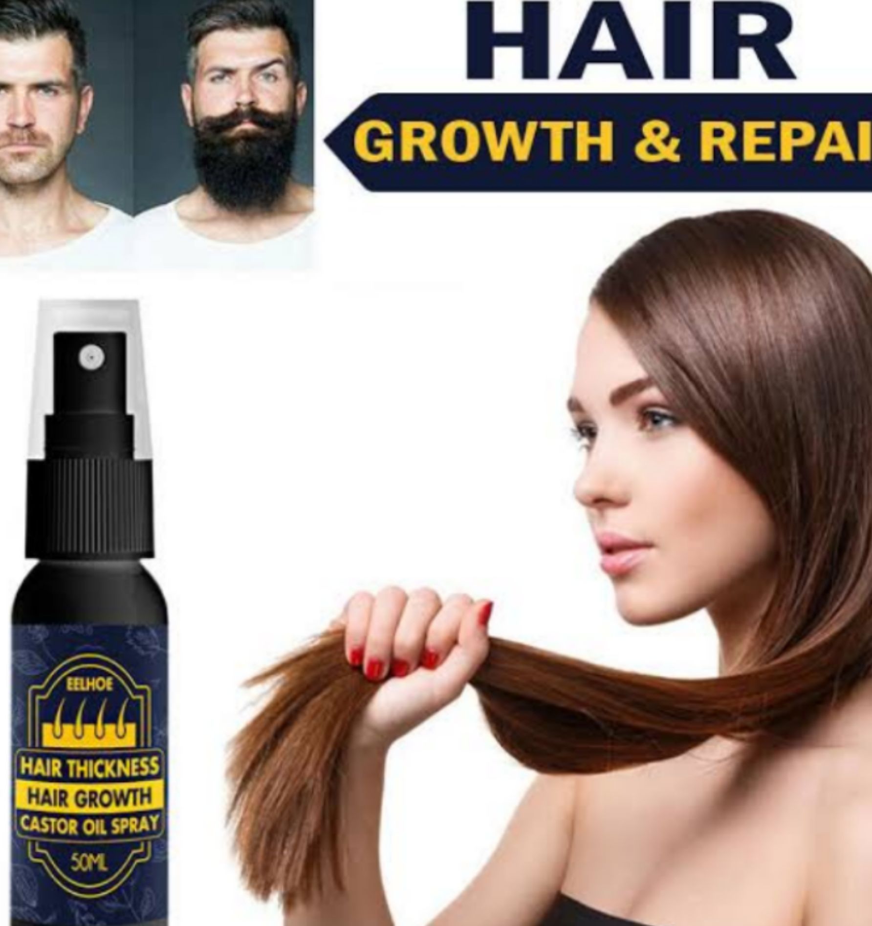  Castor Hair Growth Oil Spray