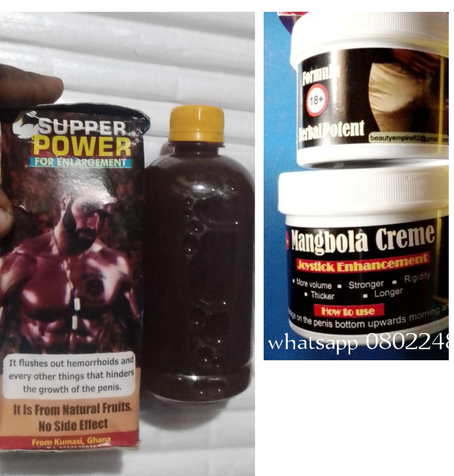 Super Power Syrup+2 Mangbola Cream for Penis Enlargement