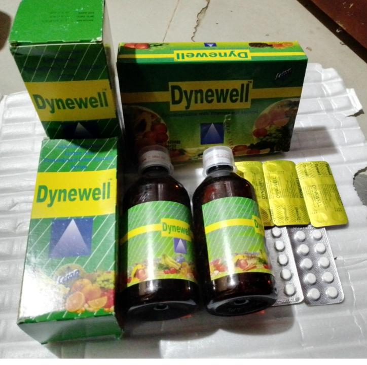 2 Bottles Dynewell Syrup+50 Dynewell Tablet for Weight Gain and Butt Enlargement
