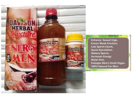 Davidson Herbal Mixture Liquid and Capsule for Men Sexual Enhancement and Enlargement