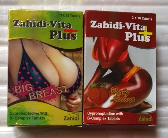 Zahidi Vita Plus Bootylicious Butt and Big Breast Enlargement Tablet (3 Packs )