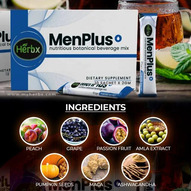  Herbx MenPlus Botanical Beverage Mix