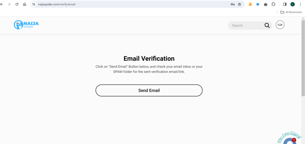 Email verification